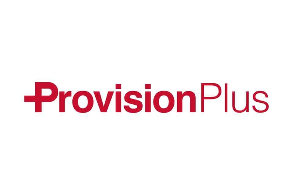 ProvisionPlus logo with the word Provision in bold red letters and Plus in red.